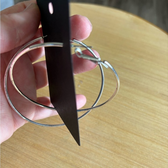 Gold Dangle Earrings with Intricate Design - Picture 2 of 3